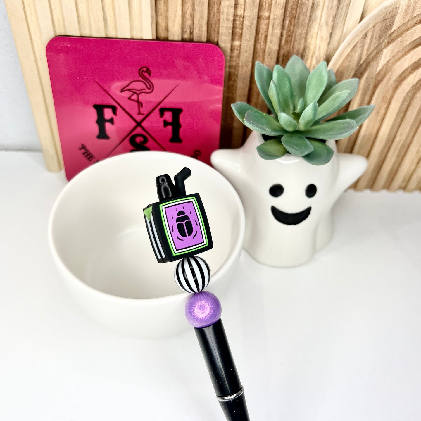 Beetle Stripes Juicebox Plastic Pen